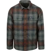 Superdry pour homme. M4011050A Chemise verte Miller (XXL), Casuel, Polyester, Manche longue