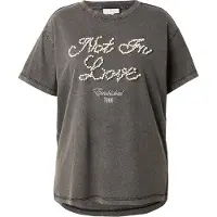 ONLY Carmakoma T-shirt 'CARTULINA' noir chiné / blanc perle