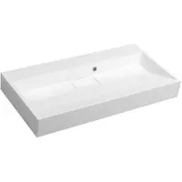 Sapho Amur - Lavabo 900x460 mm, sans trou pour robinet, blanc 55032-0