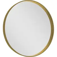 Sapho Miroir NOTION avec cadre, rond, ø 80 cm, or mat