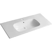Hak PIEDRA lavabo de meuble en céramique 101x46,5cm, blanc