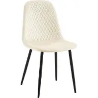 CLP Chaise Giverny velours - crème