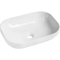 Sapho EVORA lavabo à poser,céramique,50,5x37cm, blanc
