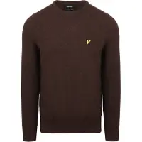 Lyle & Scott Pull Laine d'Agneau Marron taille L