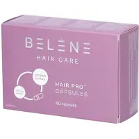 Belène Hair Pro | Cheveux forts, sains et brillants | Kératine - Cystine - Biotine 60 pc(s) Capsule(S) Dure(S)