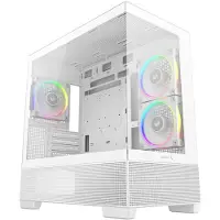 DeepCool CG380 3F WH, Midi Tower, PC, Blanc, ITX, Micro ATX, ABS (acrylonitrile-butadiène-styrène), SGCC, Verre trempé, 17,6 cm