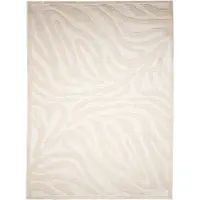 FRAAI Tapis lavable - Dunya Zebra Blanc | 230x330 cm | Rectangulaire | Pile courte