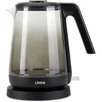 Livoo Bouilloire sans fil 1.7l 2200w transparent - - DOD216N -