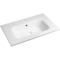 Sapho SIDRA lavabo en fonte de marbre 71x46cm, blanc