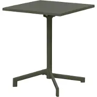 Ebuy24 Adam table de café de jardin 60x60 cm pliante verte.