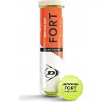 Dunlop Boîte De 4 Balles De Tennis Tb Fort Pour Terre Battue