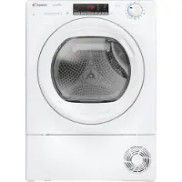 Candy Smart Pro CRO4 H7A2TE-S, debout, remplissage frontal, pompe à chaleur, blanc, pivotant, tactile, gauche
