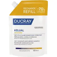 Ducray Kelual Squanorm Shampooing Hydratant Anti-pelliculaire - Eco-Recharge 400 ml Shampooing