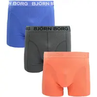 Björn Borg Boxers Lot de 3 Multicolore Bleu Noir Orange taille XL
