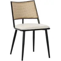 OKWISH Buffet avec 6 Portes et 2 Tiroirs - Étagères Réglables avec Éclairage LED et Prise, Poignées Métal Doré, MDF - Blanc