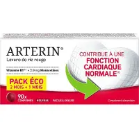 Arterin Levure de riz rouge 90 pc(s) Comprimé(S)