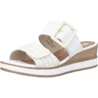 Remonte Mules à talon compensé pour femme 32313932383236, blanches, taille 40 (EU)