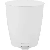 Blomus AVA Treteimer weiss 3l, Poubelle, Blanc