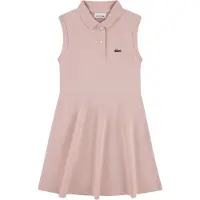 Lacoste Kids Pique Sleeveless Dress Rose 14 Years Fille