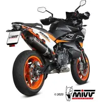 MIVV Oval Ktm 890 Smt 23-26 Homologated Slip On Muffler Argenté Homologated
