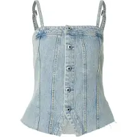 G-Star Haut Kick Bustier - Bleu clair - Femmes