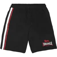 Lonsdale Short de plage pour homme Coupe normale COPLEY Noir/Rouge/Blanc S