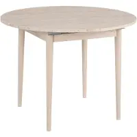 CALICOSY - Table à manger ronde extensible de 100 à 131 cm - KLARA