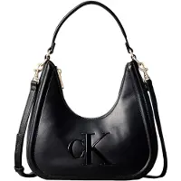 Calvin Klein Sac a main BOLD CK SMALL CRESCENT BAG femmes - Noir - Unique