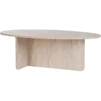 CALICOSY - Table basse avec plateau ovale L120 cm - ANNA