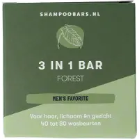 ShampooBars.nl ShampooBars 3-In-1 Barre Forêt 60gr
