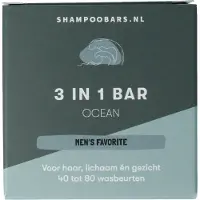 ShampooBars.nl ShampooBars 3-en-1 Barre Océan 60gr