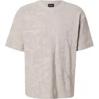 BOSS T-Shirt 'Flower' taupe