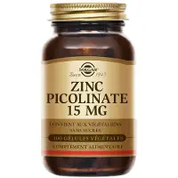 Solgar Zinc Picolinate 15mg - Défenses immunitaires - 100 gélules végétales 100 pc(s) Capsule(S)