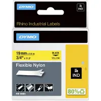 Dymo 18491 (S0718090) - (19 mm) - Noir sur jaune - Ruban