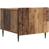 vidaXL Table basse à tiroirs en bois recyclé 49 x 50 x 42 cm Panneau de bois