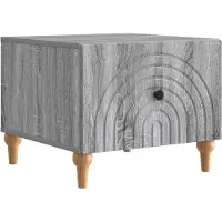 vidaXL Table basse Sonoma grise 49 x 50 x 40 cm en aggloméré