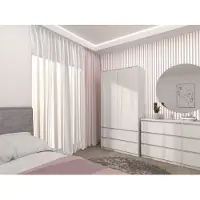 RAUMHIRSCH FURNITURE Armoire spacieuse MALWA SS-90 avec 2 tiroirs et une tringle à vêtements