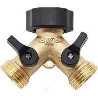 OEM Raccord en Y à 2 voies en laiton 3/4 pour tuyau d'arrosage