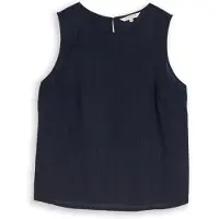 Tom Tailor 1049815 Sleeveless Blouse Bleu 34 Femme