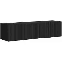 vidaXL Meuble TV mural 2 pcs Noir 60 x 31 x 29,5 cm Bois composite