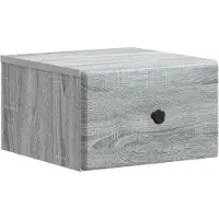 vidaXL Cabinet de chevet mural Sonoma gris 34,5 x 33 x 20 cm