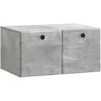 vidaXL Meuble TV mural 59,5 x 41 x 30 cm Gris béton