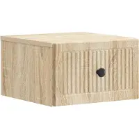 vidaXL Cabinet de chevet mural Chêne Sonoma 33 x 34,5 x 20 cm
