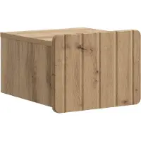 vidaXL Cabinet de chevet mural 2 pcs Chêne artisanal 33 x 34,5 x 24 cm