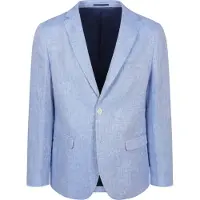 Suitable Veste de Costume De Lin Panama Bleu Clair