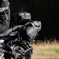 Gistuch Sacoche arrière extensible pour moto 19-26 L avec grande capacité, rangement universel pour outils arrière