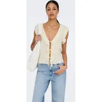 ONLY Tops en tricot 'ONLNELLY' blanc cassé