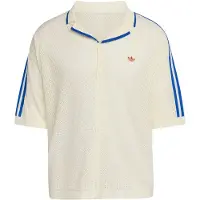 Adidas Originals Knitted Short Sleeve Shirt Blanc L Homme