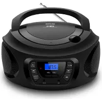 Silva Radio 30 W FM avec lecteur CD et écran LCD, 20 stations mémorisables, noir