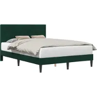 vidaXL Cadre de lit avec tête de lit Vert foncé 160 x 200 cm Velours